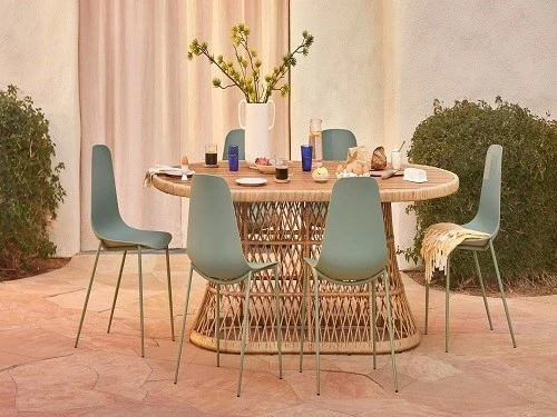 Cyan Cushioned Dining Chair Cyan Cushioned Dining Chair